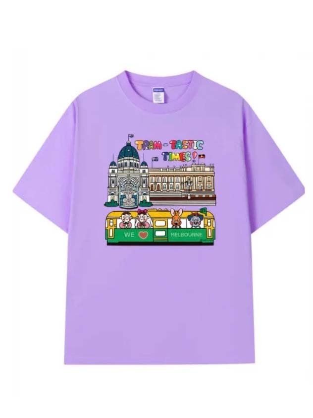 Melbourne Royal Exhibition Building Purple T-Shirt (S) - Mu Shop