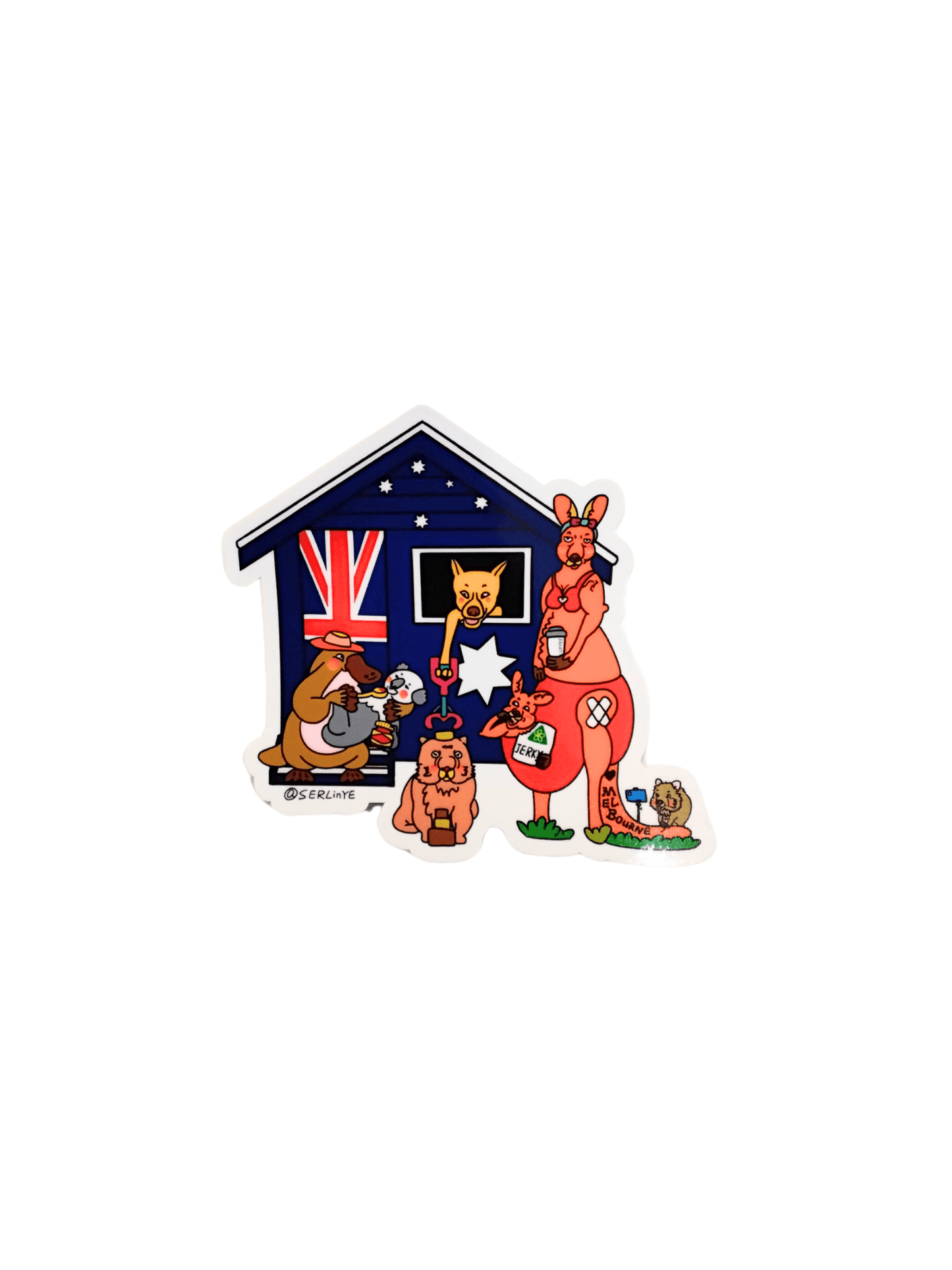 Melbourne Sticker - Kangaroo - Mu Shop
