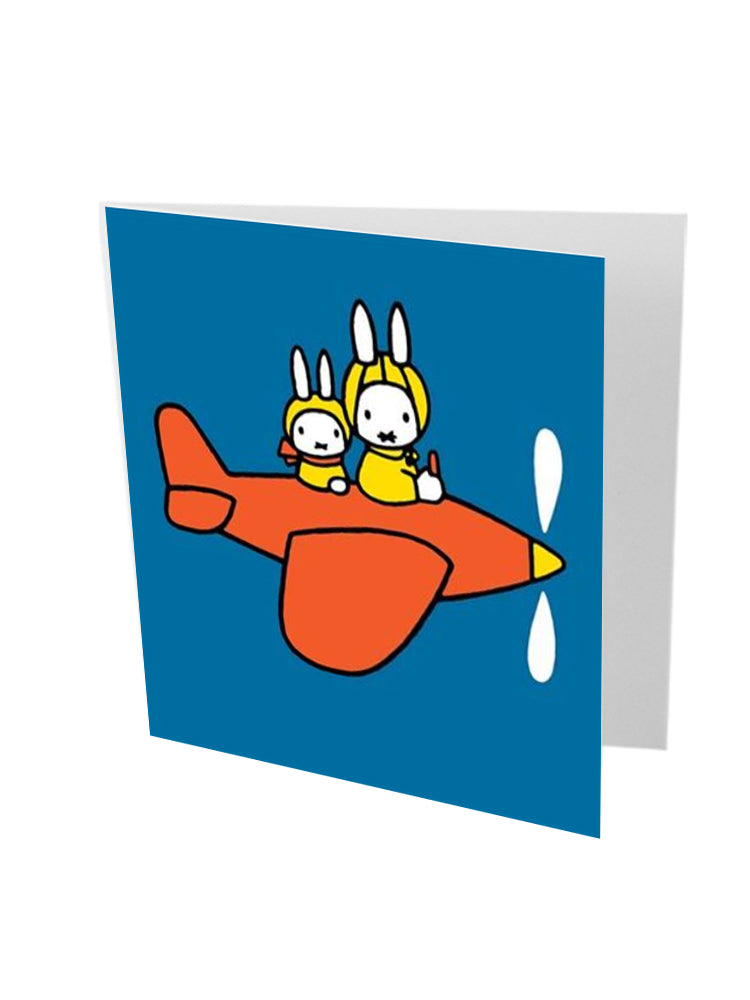 Miffy Plane Greeting Card