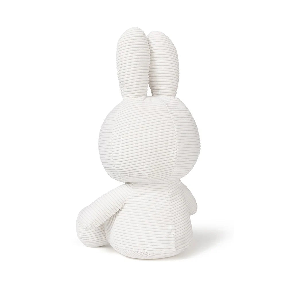 Miffy Sitting Eco Corduroy Plush - Off White 50cm - Mu Shop