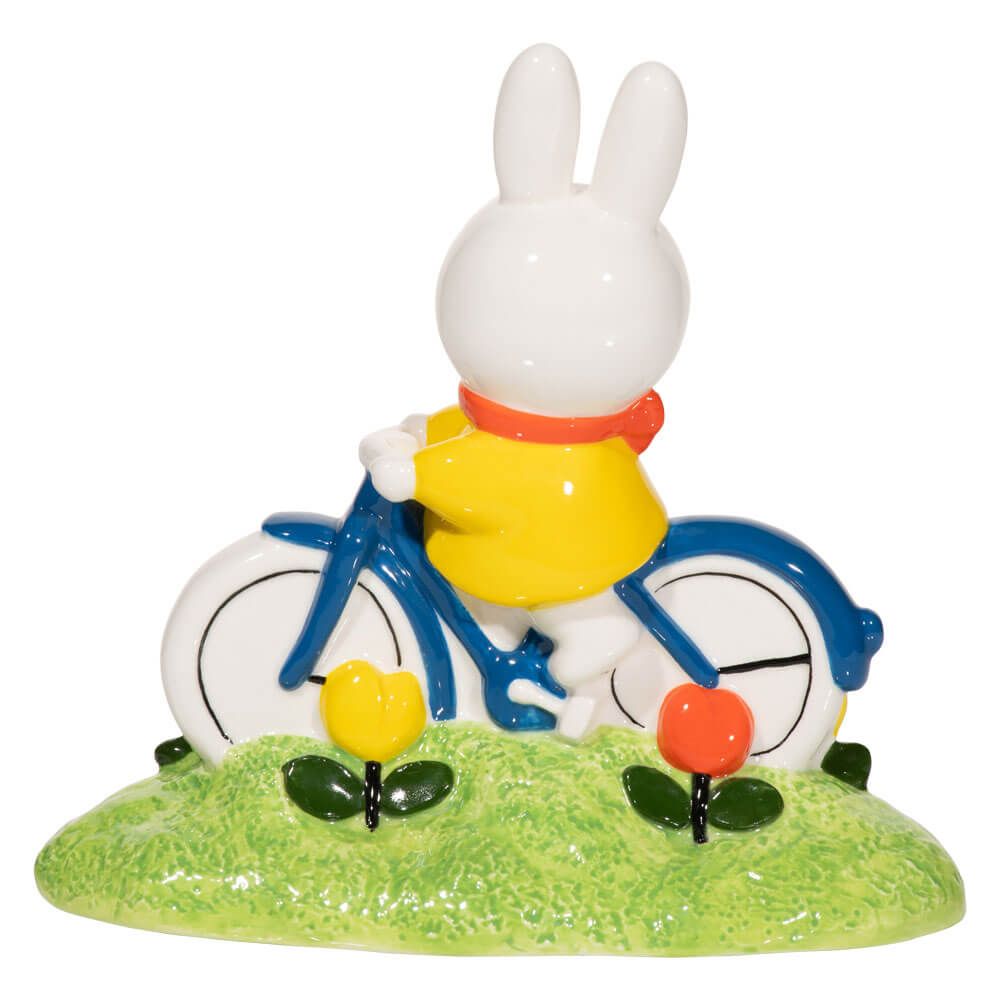 Miffy Tulip Garden Bike Ride Figurine 15.5cm - Mu Shop