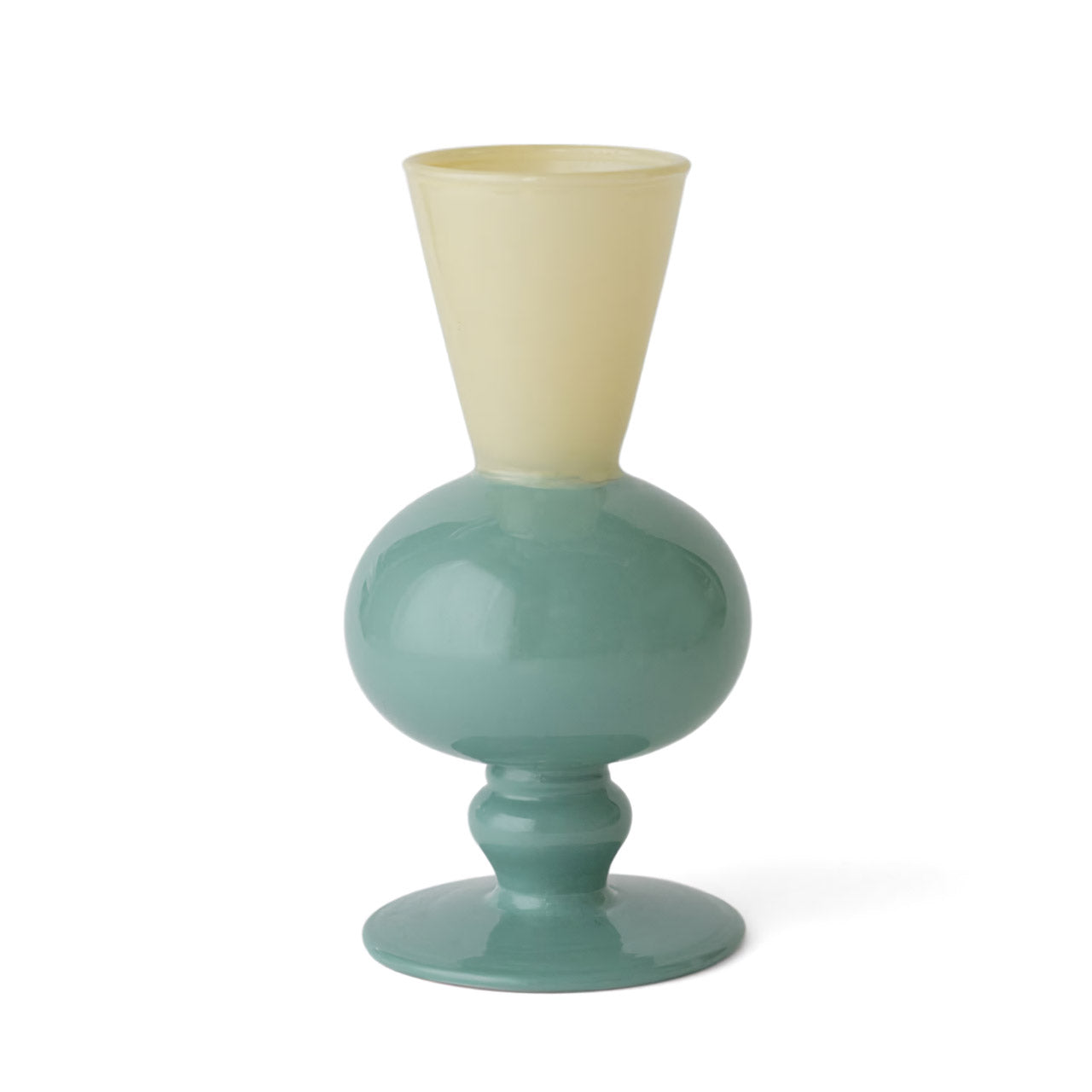 Two Toned Vase - White x Green