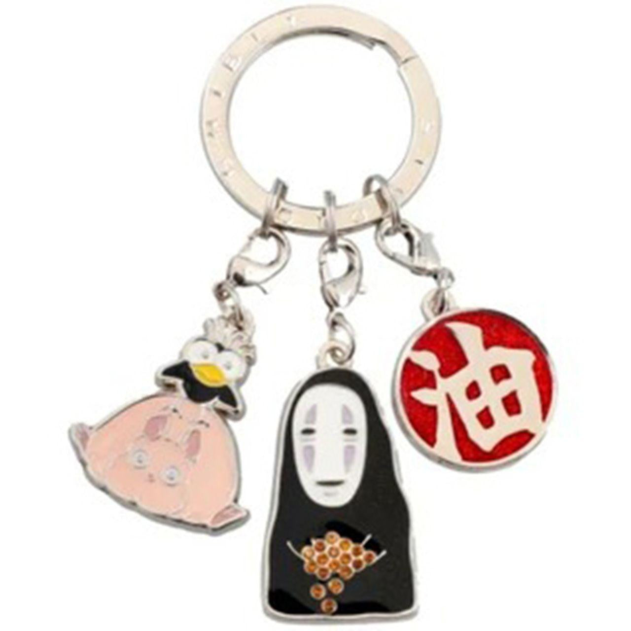 Spirited Away Three-Link Keyring Kaonashi