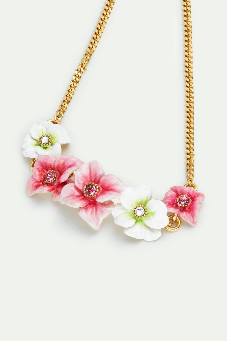 Pink And White Hydrangea Flowers Fine Bracelet