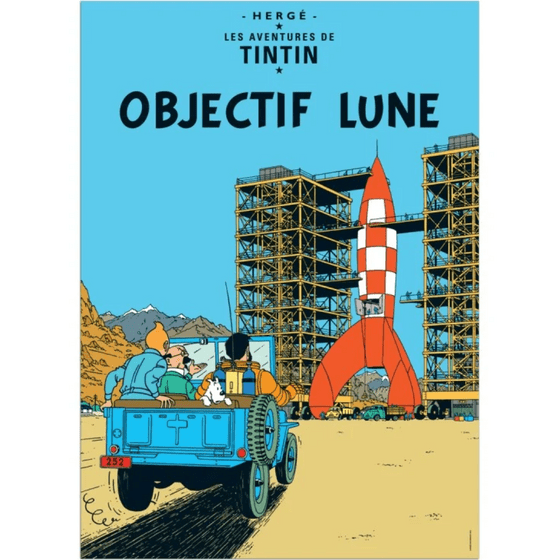 POSTER BOOK COVER - Objectif Lune - Mu Shop