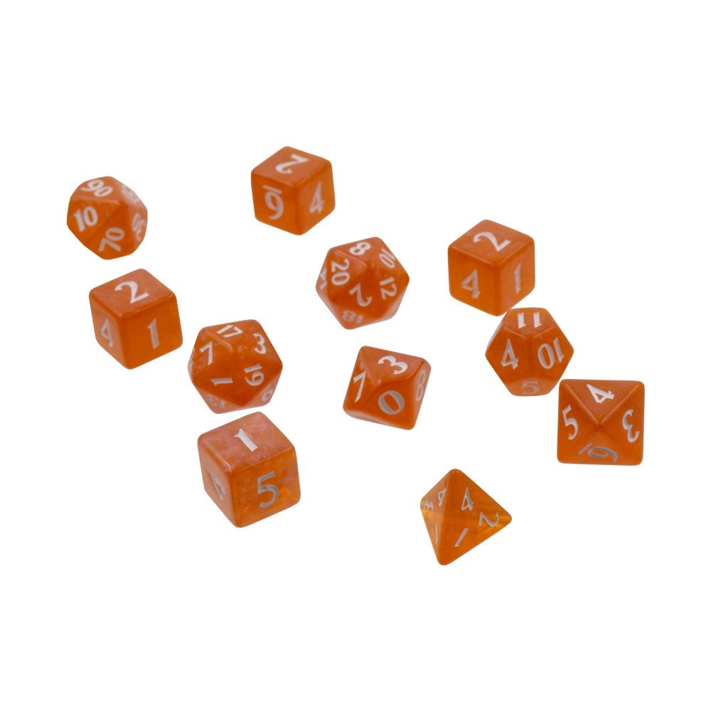 ECLIPSE 11 ROLEPLAY DICE SET PUMPKIN ORANGE