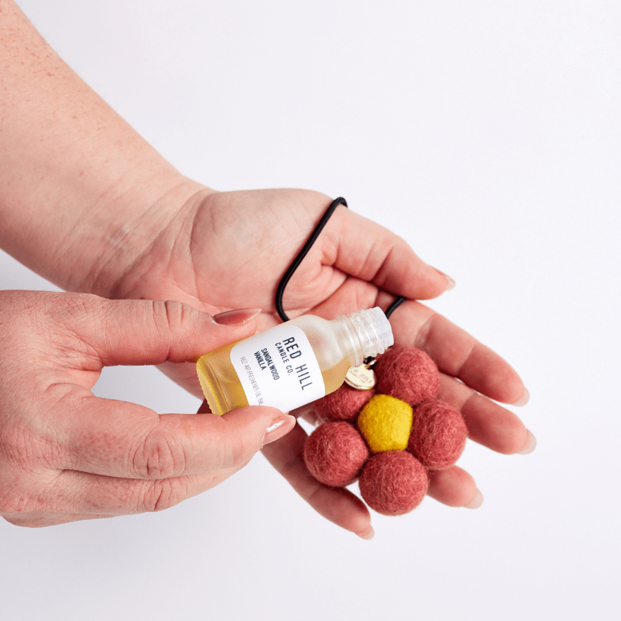 Refill - Sandalwood & Vanilla Felt Flower Air Freshener - Mu Shop