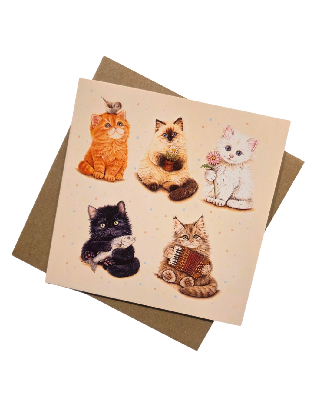 The Meowvellous Fluffy Five Greeting Card