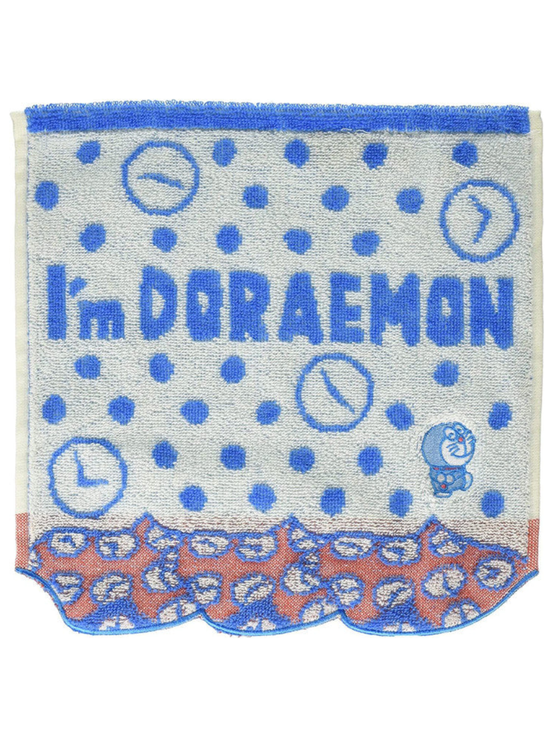 I'm Doraemon blue hand towel