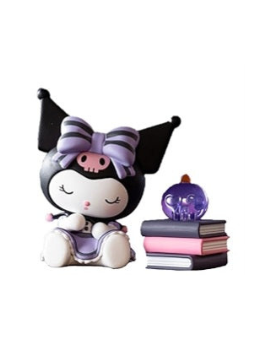 Kuromi Sitting Figure – Purple Bow