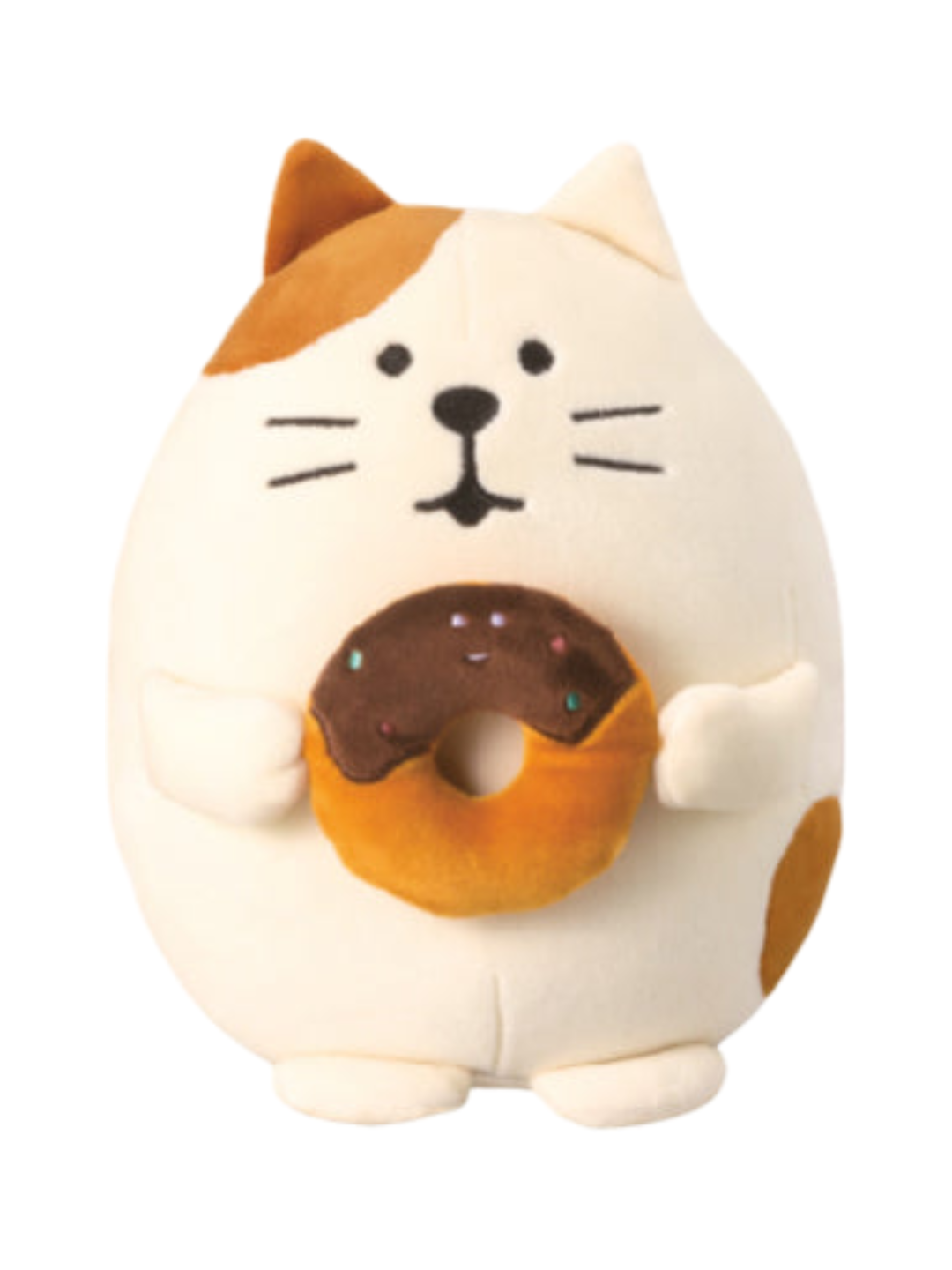 Decole Concombre Puffy Mascot - Cat and Donut Medium