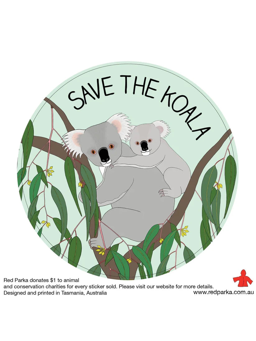 Save the Koala Sticker