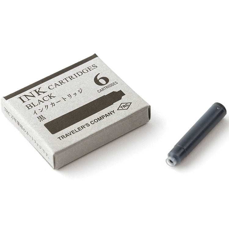 Fountain Pen Ink Cartridges Black – Pack of 6
