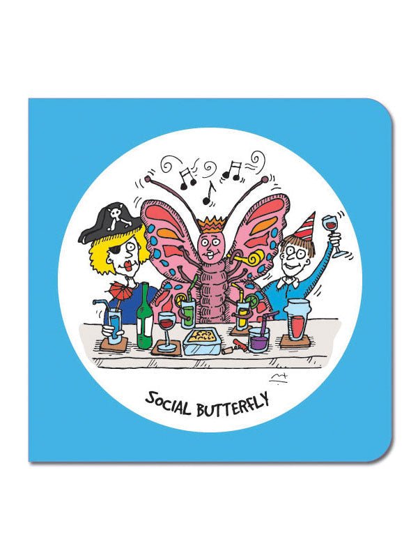 Social Butterfly Greeting Card - Mu Shop