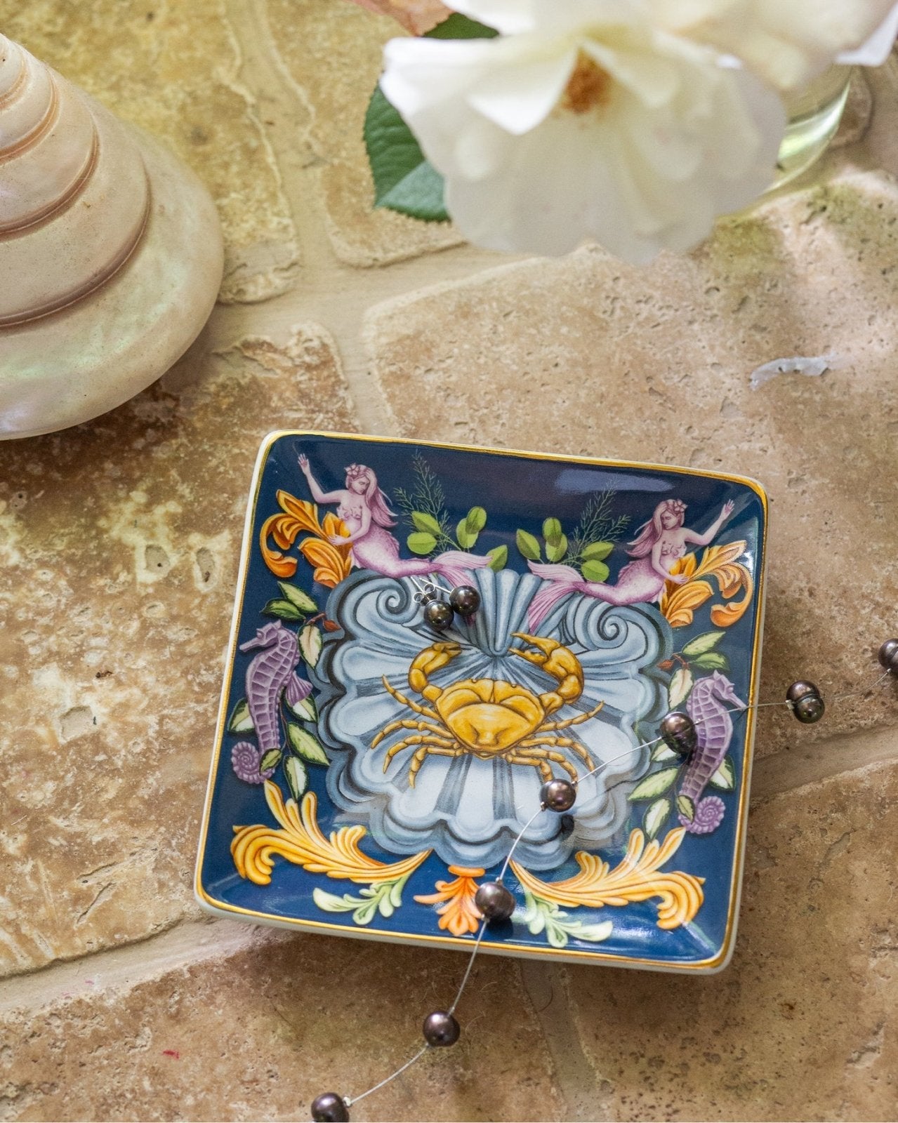 Square Trinket Tray – Majestic Coast - Mu Shop