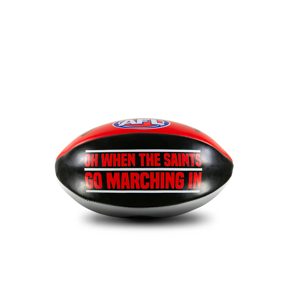 St Kilda Saints AFL Sherrin PVC Softie Mascot Ball 20cm