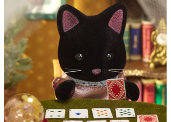 Additional view of Midnight Cat Family Figure Set 3–8cm