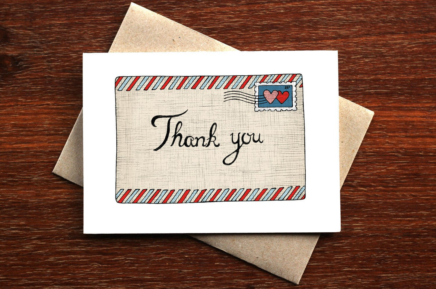 Thank You Letter - Thank You Greeting Card - Mu Shop