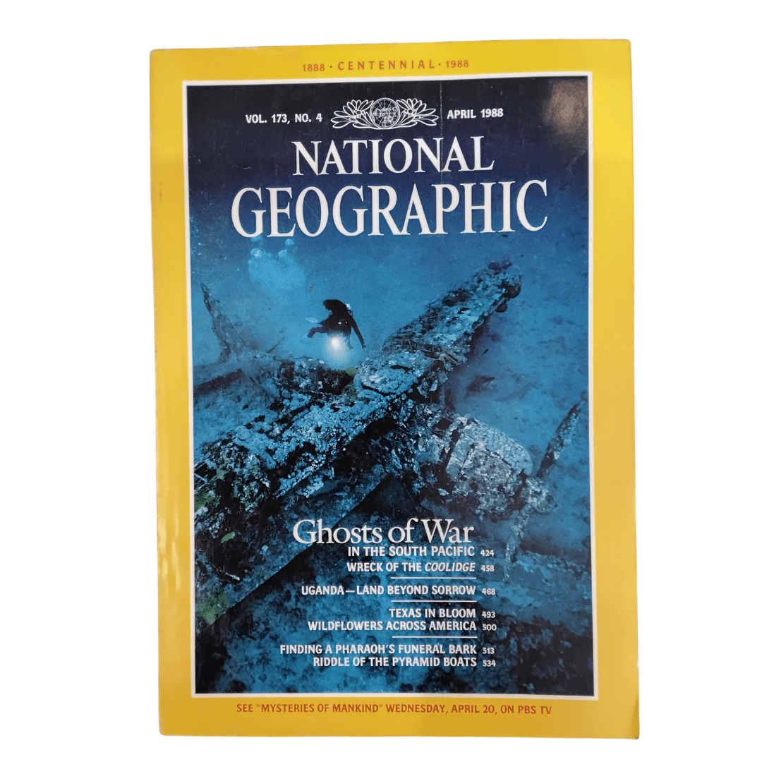 Vintage National Geographic Magazine April 1988 - Mu Shop