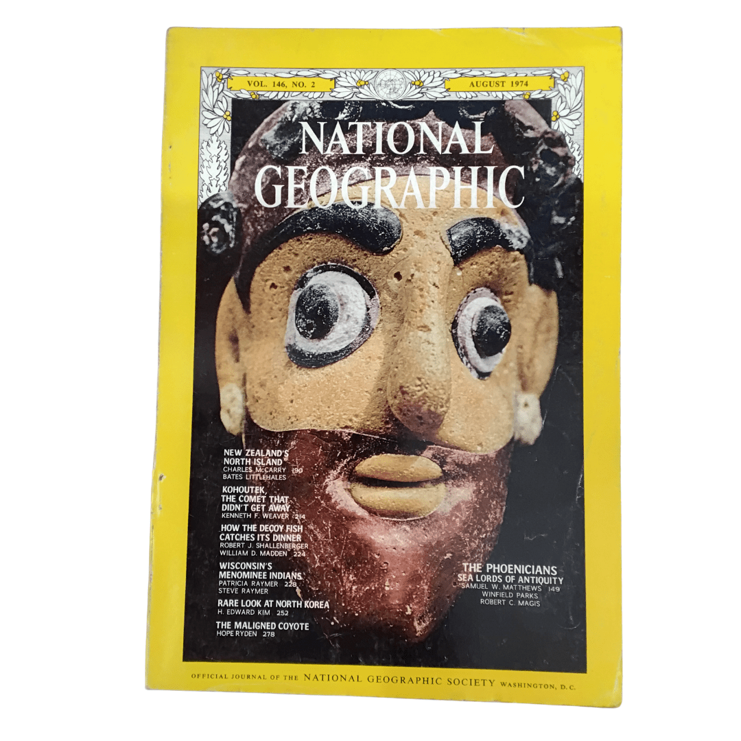 Vintage National Geographic Magazine August 1974 - Mu Shop