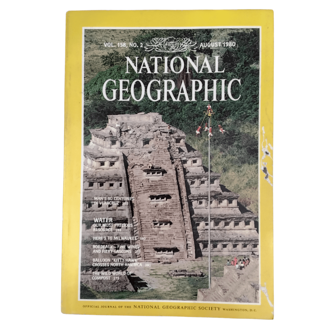 Vintage National Geographic Magazine August 1980 - Mu Shop