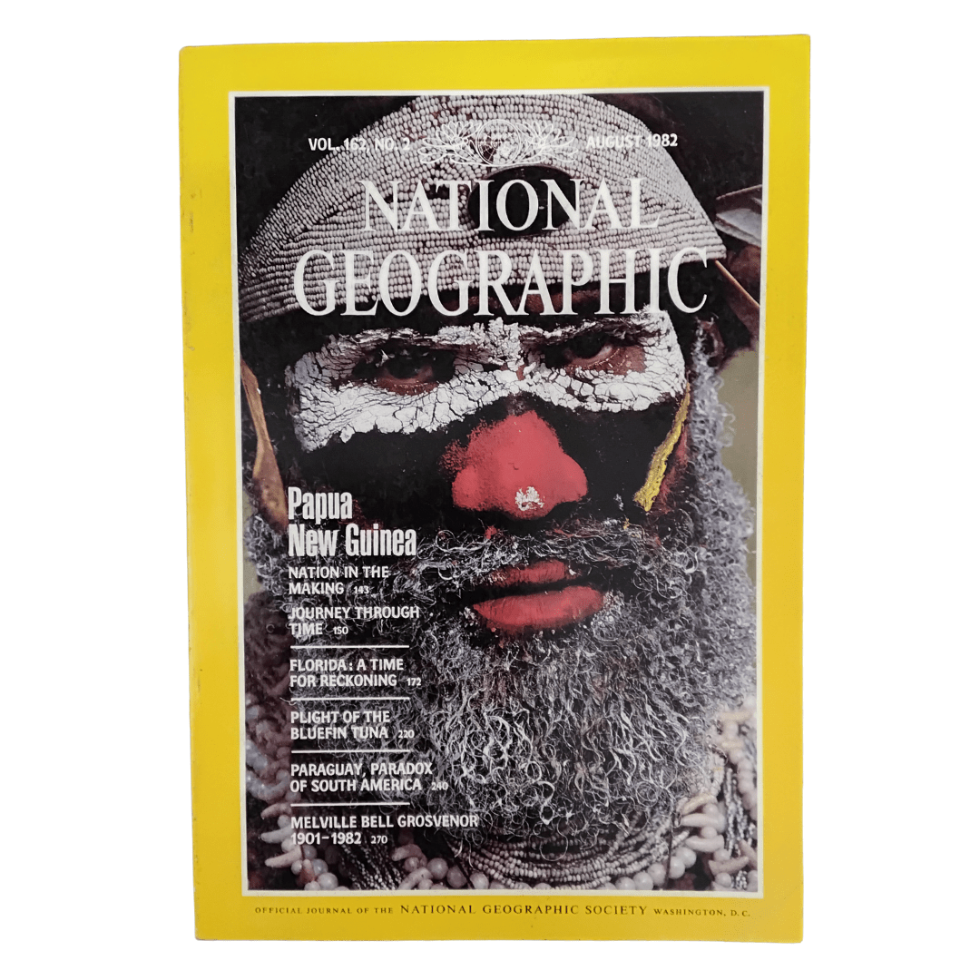 Vintage National Geographic Magazine August 1982 - Mu Shop