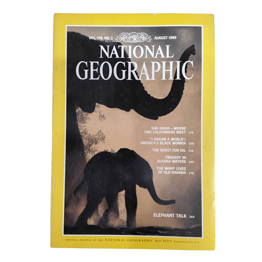 Vintage National Geographic Magazine August 1989 - Mu Shop
