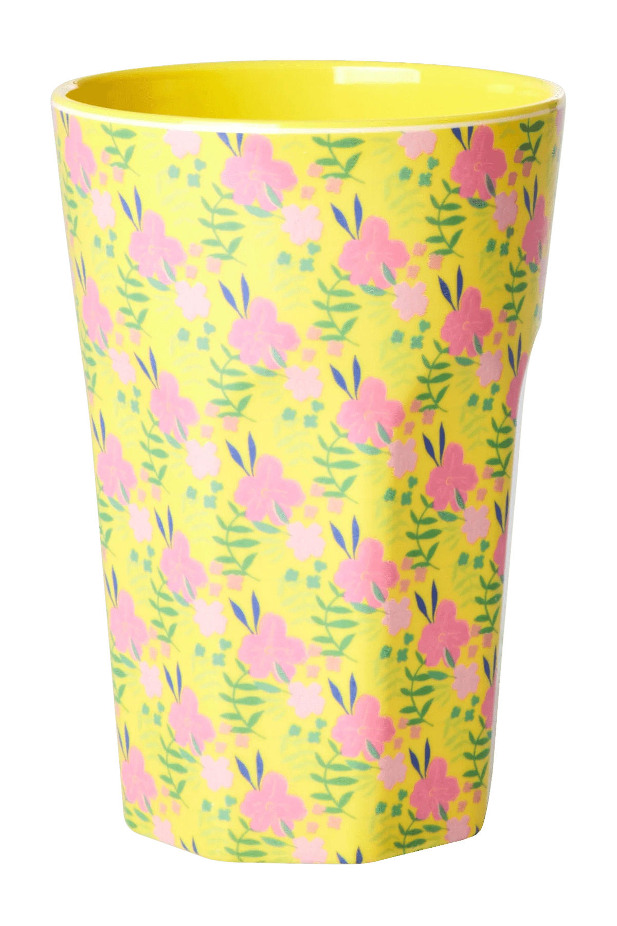 Yellow Sunny Days Print - Tall Melamine Cup - Mu Shop