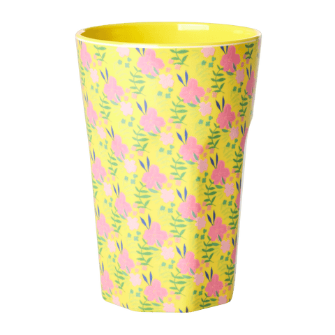 Yellow Sunny Days Print - Tall Melamine Cup - Mu Shop