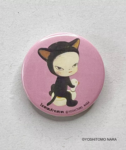 Yoshitomo Nara Tin Badge / Can Badge / Brooch [Harm kitty] Small - Mu Shop