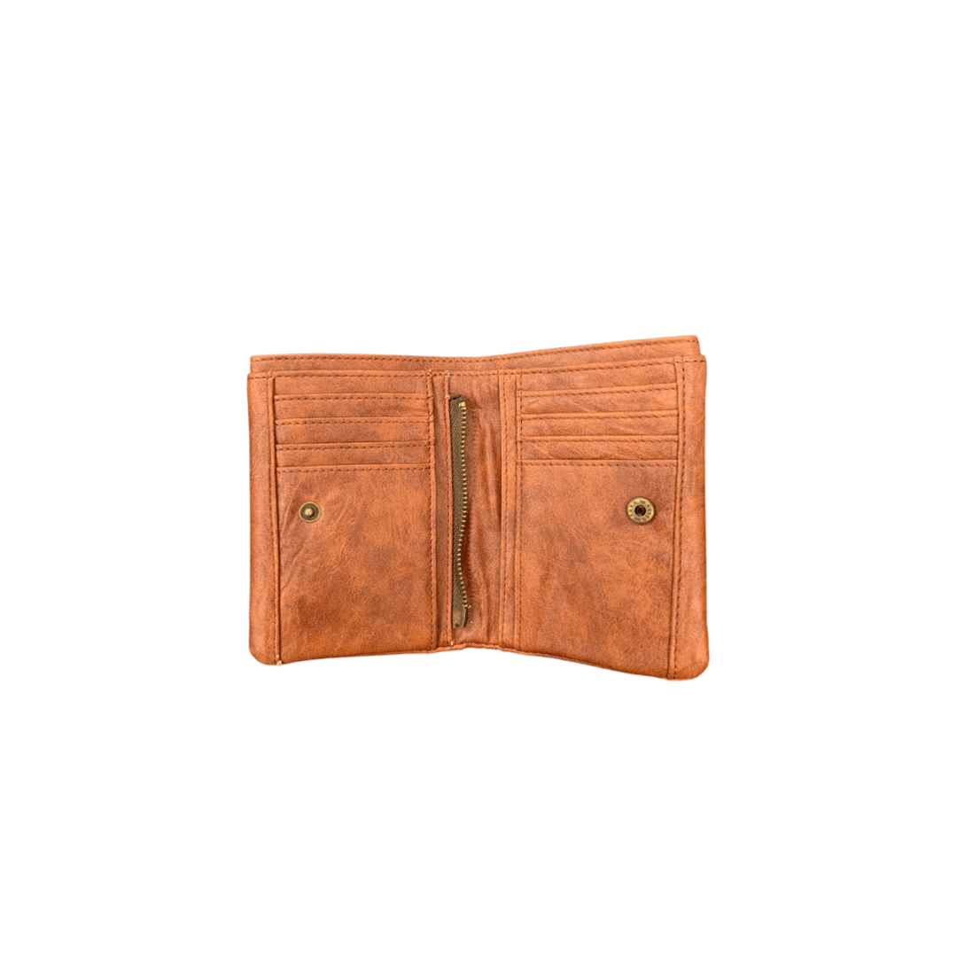 Anello Vintage Faux Leather Folded Wallet - Mu Shop