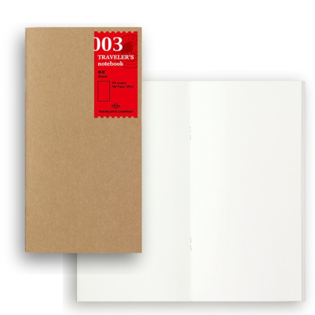 Blank Notebook 003 Traveler's Notebook Refill Regular Size - Mu Shop