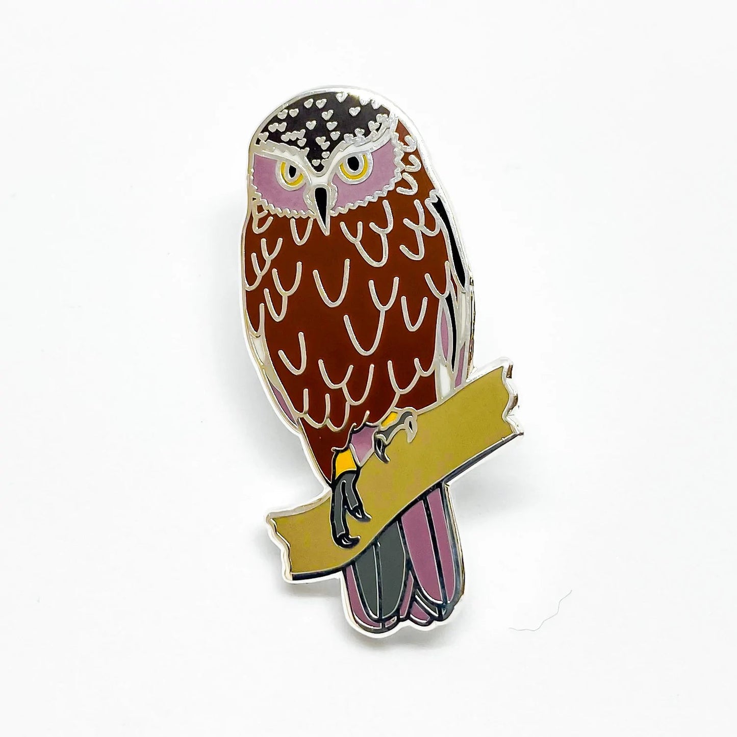 Boobook Owl Pin - Mu Shop