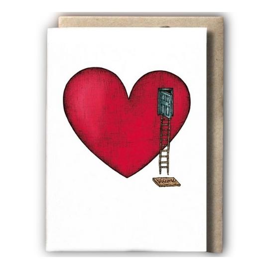 Door to my Heart Greeting Card - Mu Shop