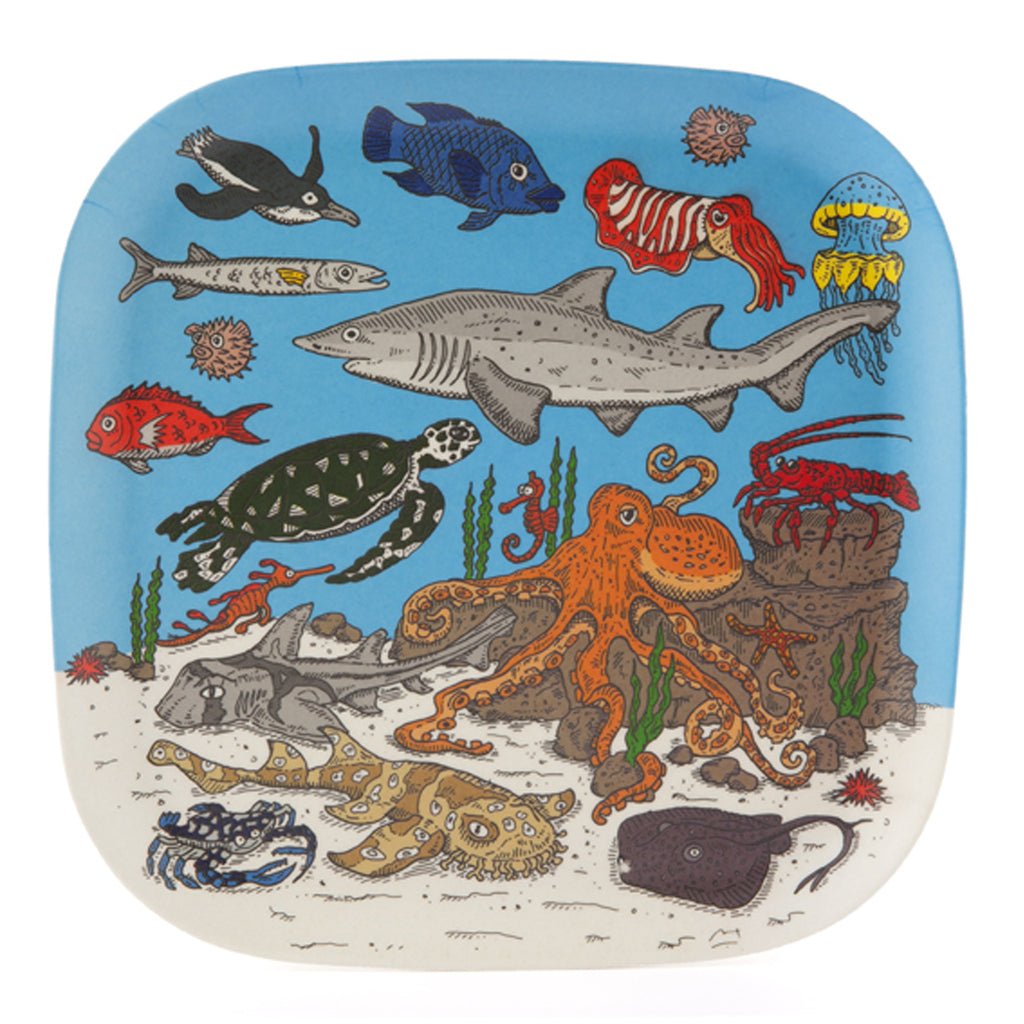 Eco-Bamboo fibre trays: Australian Marine Life - Mu Shop