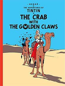 English Album #09: Tintin: The Crab with the Golden Claws (Hard Cover) - Mu Shop