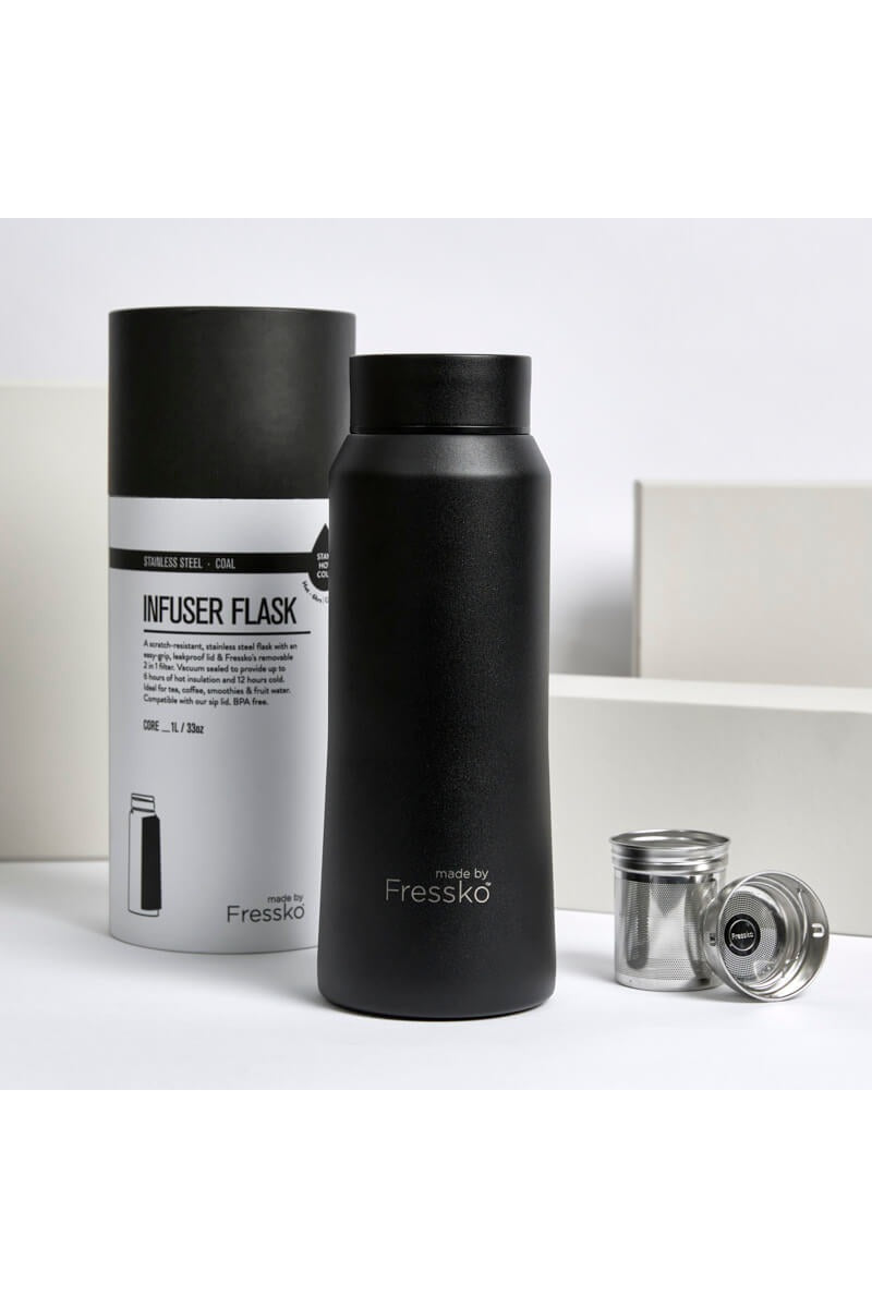 Insulated Stainless Steel - CORE 1 Litre Navy Black - Mu Shop