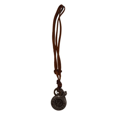 Leather Necklace Brown - Jug - Mu Shop