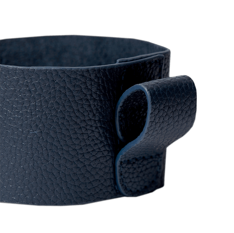 Leather Sleeve Navy for 8oz Cup - Mu Shop