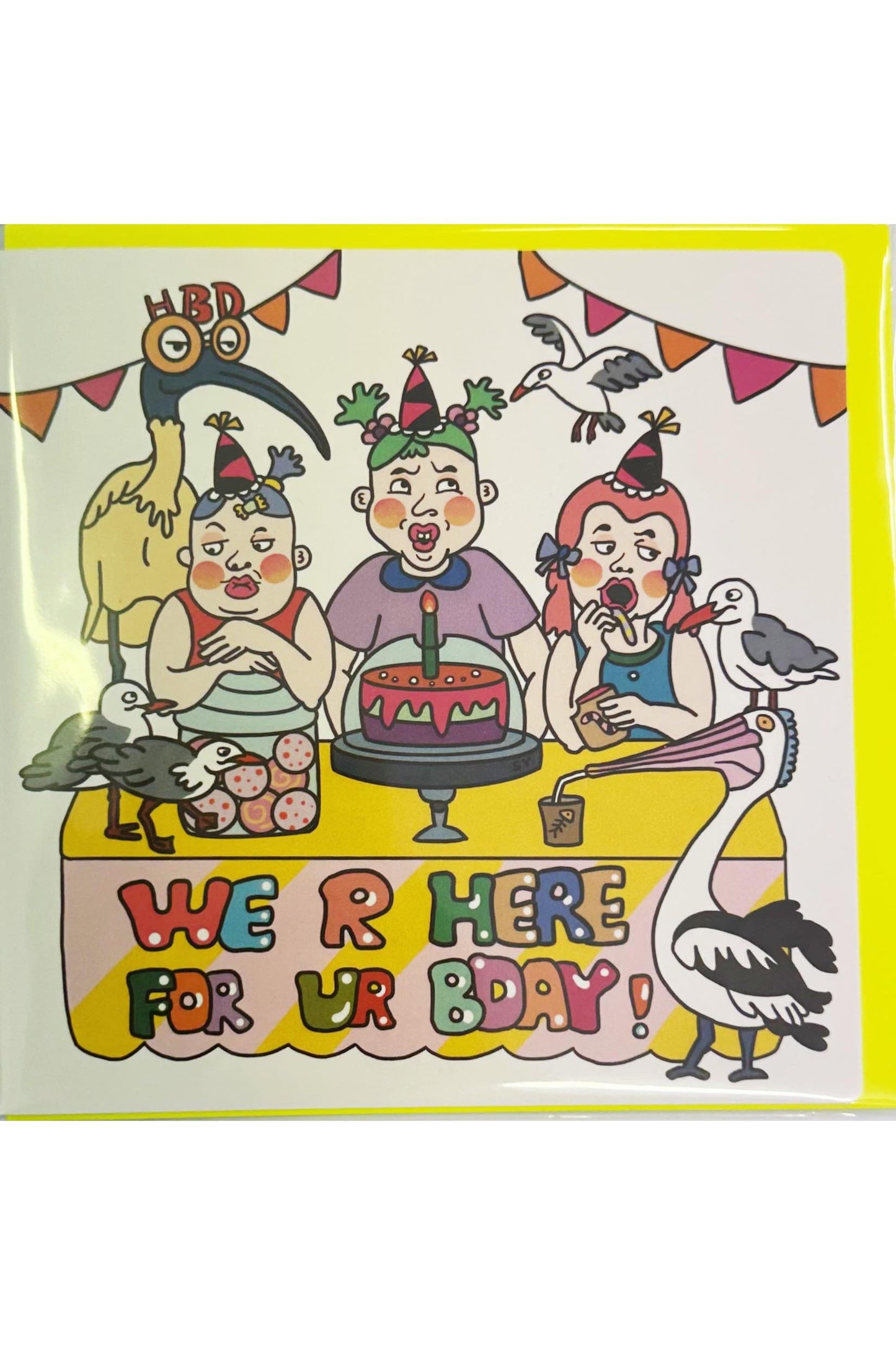 Melbourne Card - We R Here for Ur Bday - Mu Shop