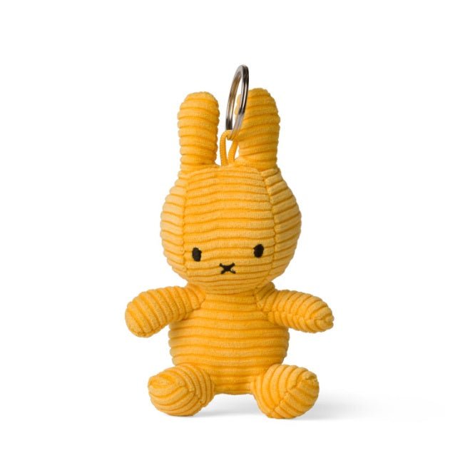 Miffy 10cm Keychain Corduroy Yellow - Mu Shop