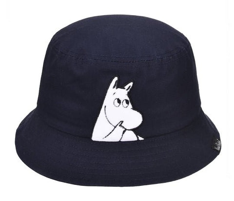 Moomintroll Wondering Kids Bucket Hat - Dark Navy - Mu Shop