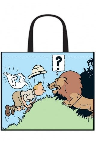 Reusable Bag - Tintin In Congo (45 X 38 X 20 cm) - Mu Shop