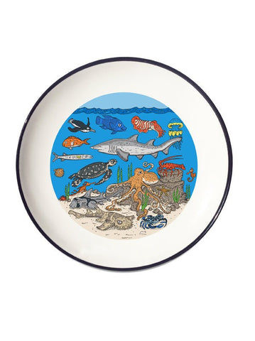 Squidinki Australian Marine Life Canapé Plate - Mu Shop
