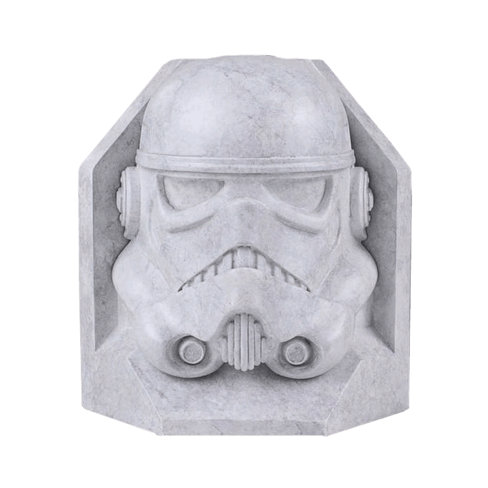Star Wars - Stormtrooper Stoneworks 6.5” Faux Marble Bookend - Mu Shop