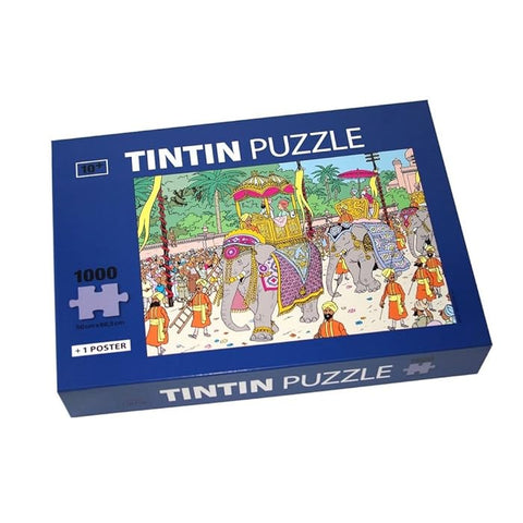 Tintin 1000 Pieces Puzzle - Elephant - Mu Shop