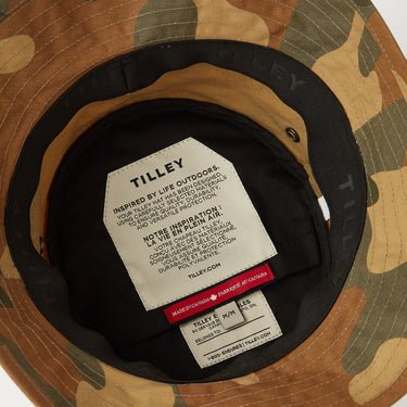 Waxed Camo Bucket Hat - Mu Shop