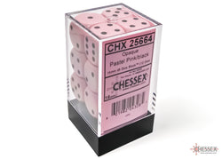 Opaque Pastel Pink 16mm d6 Dice Set (12 Dice)