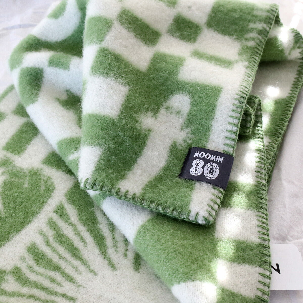 Moomin Play Baby Wool Mini Blanket (Green)