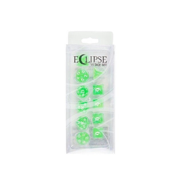 ECLIPSE 11 ROLEPLAY DICE SET LIME GREEN